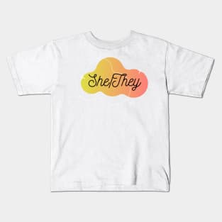 She / They Pronoun Kids T-Shirt